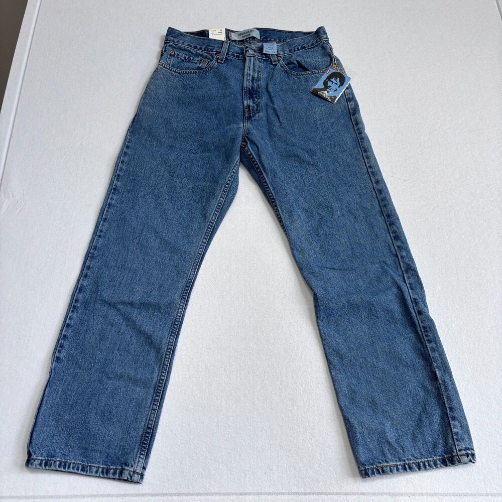 Levi's VTG 505 Jeans Mens 32x29 Blue Regular Fit Deadstock Zip Fly Y2K NWT